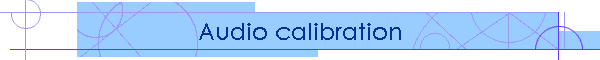 Audio calibration
